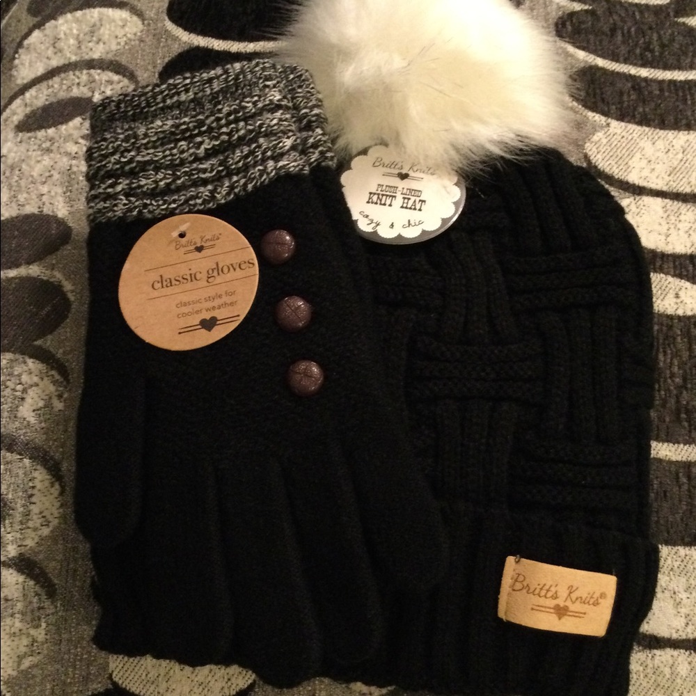 🔥🤩🤩 Classic Britt Knit Beanie Hat and Gloves 🧤🤩🔥🔥🔥